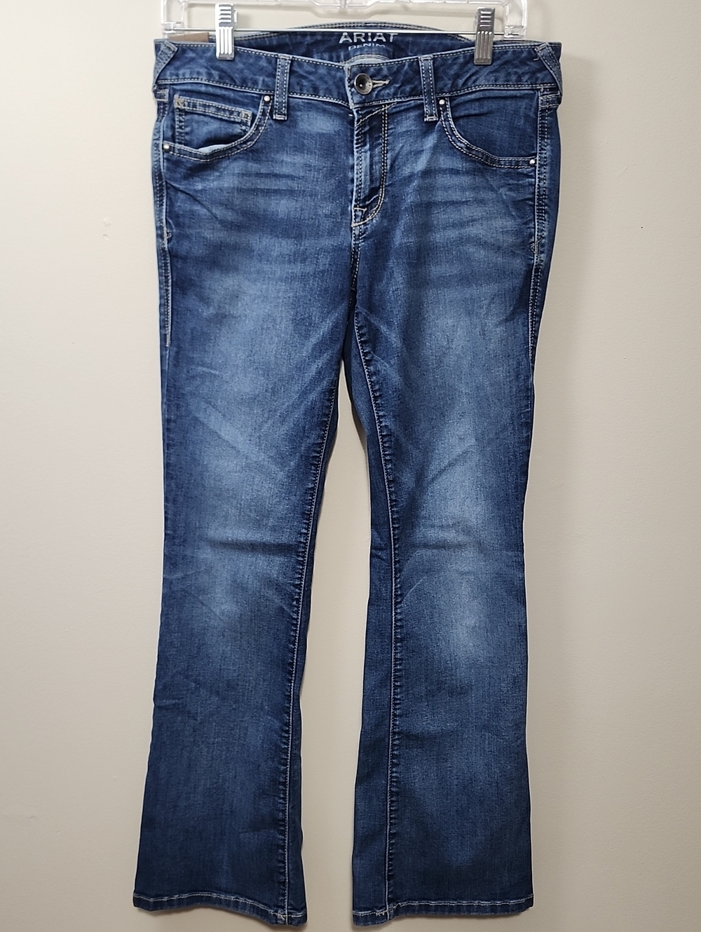 Ariat Real Denim Women's Mid Rise Bootcut Jeans Medium Wash 29S Western Cowgirl